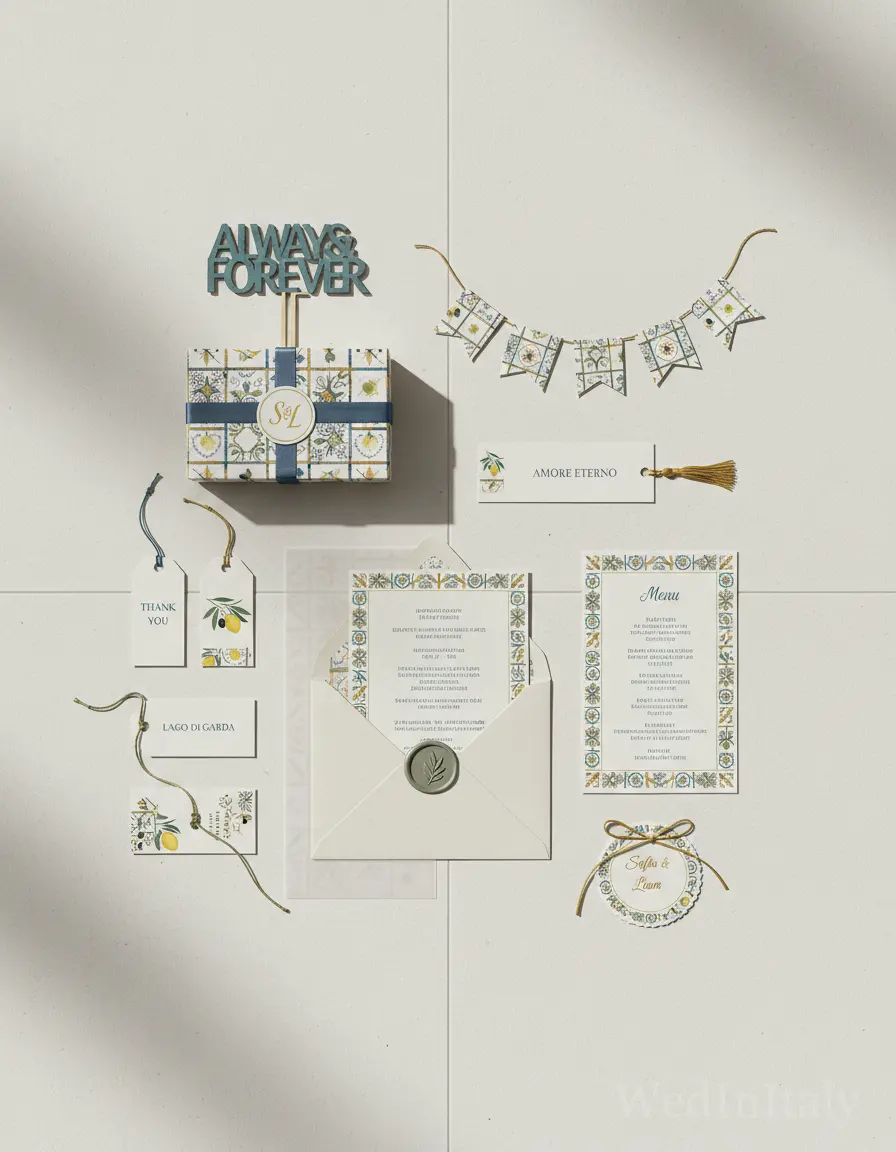 Piastrella — Lago di Garda wedding kit