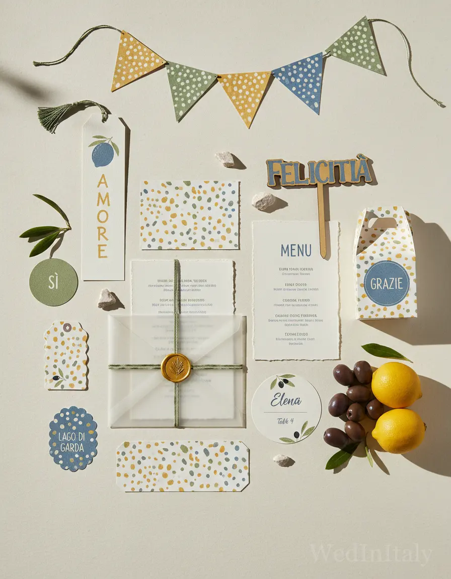 Pois dipinti — Lago di Garda wedding kit