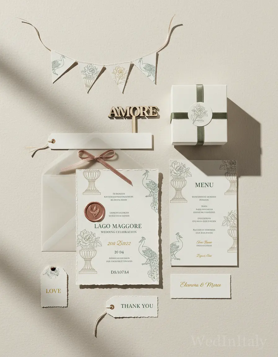 Botanico a linea — Lago Maggiore wedding kit