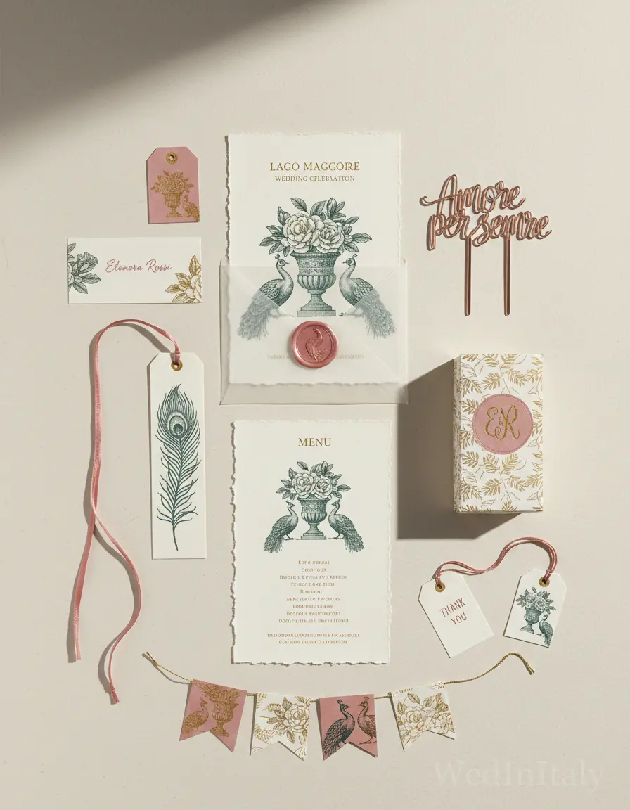 Incisione — Lago Maggiore wedding kit