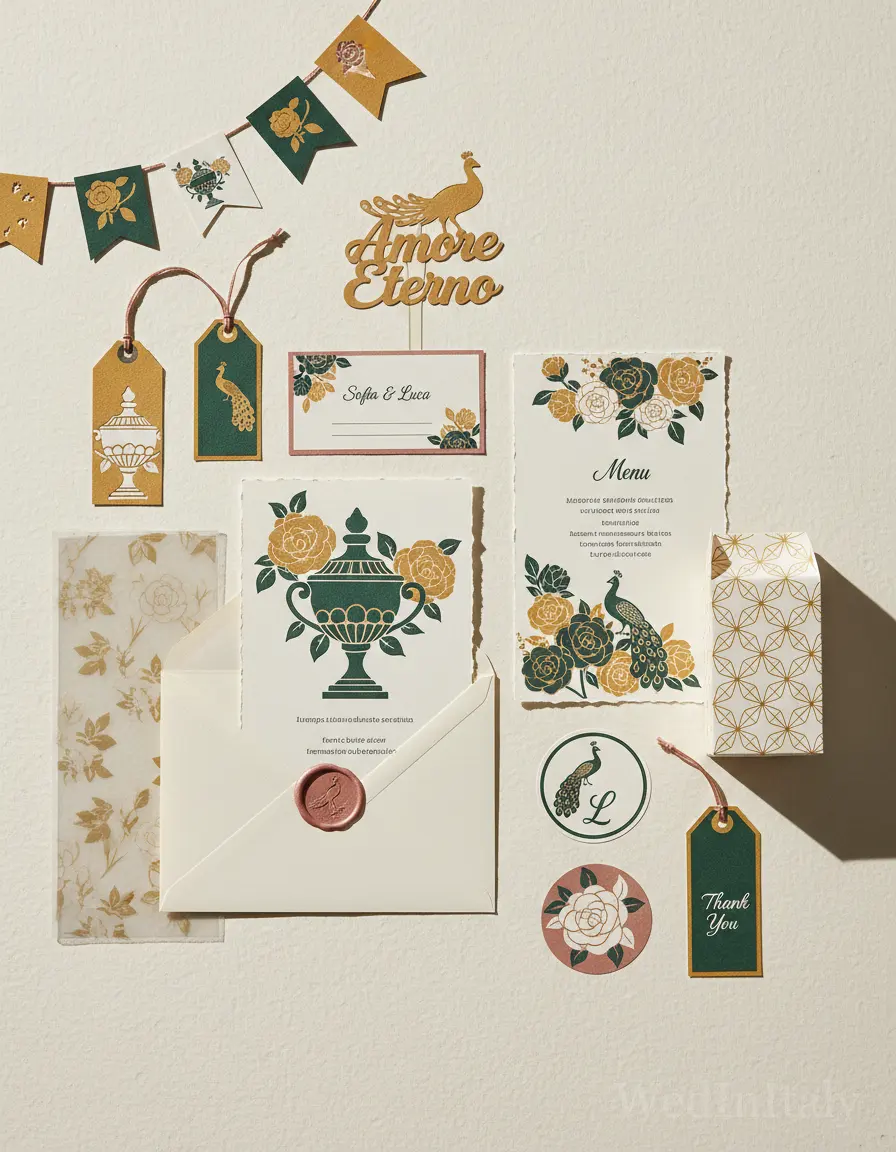 Silhouette ritagliata — Lago Maggiore wedding kit