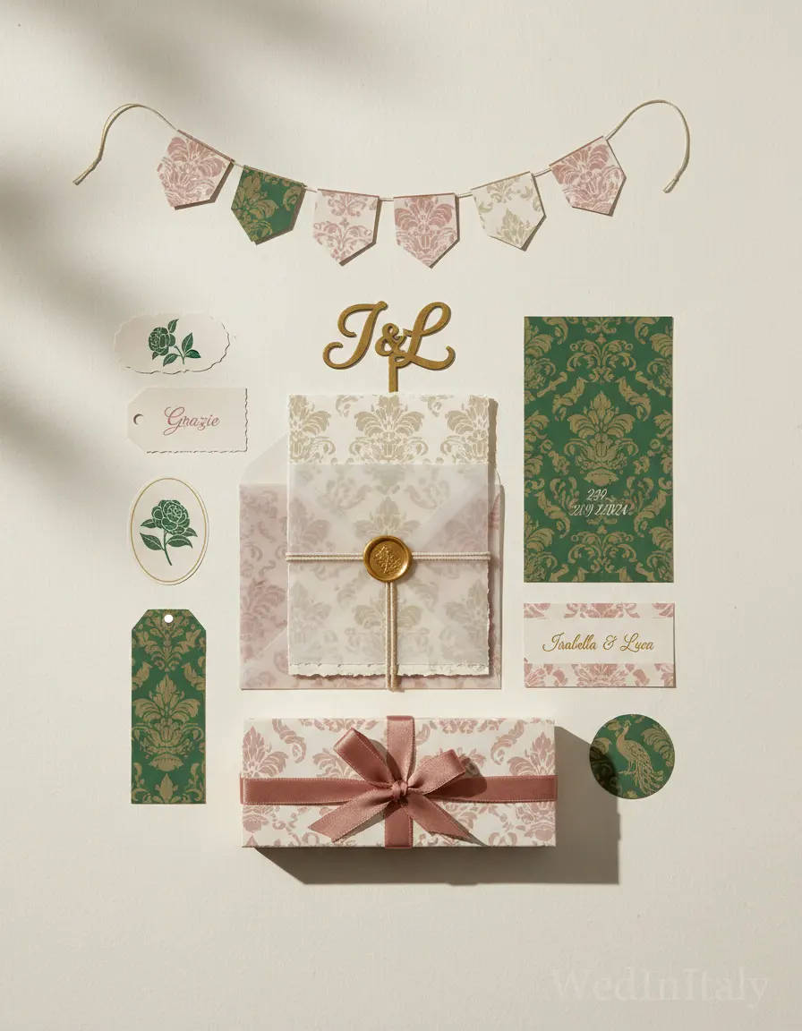 Damascato — Lago Maggiore wedding kit