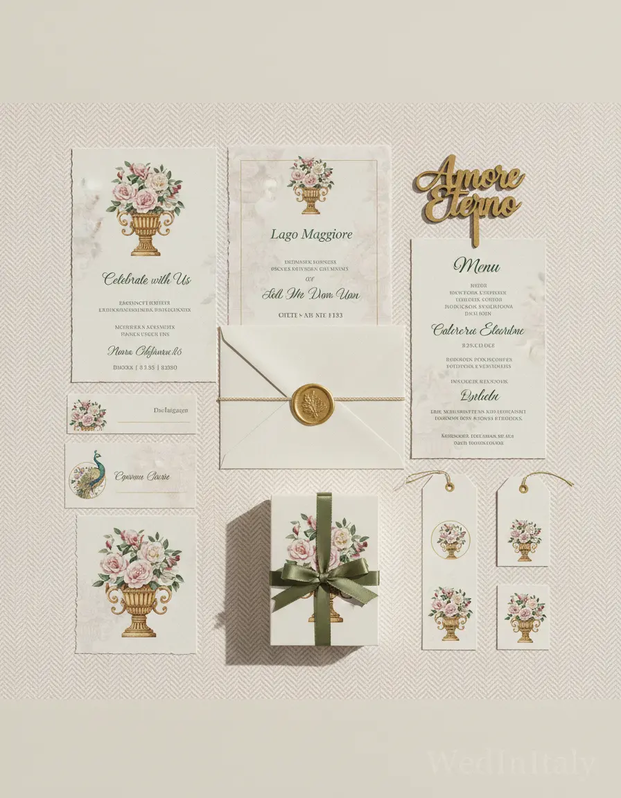 Spina di pesce — Lago Maggiore wedding kit