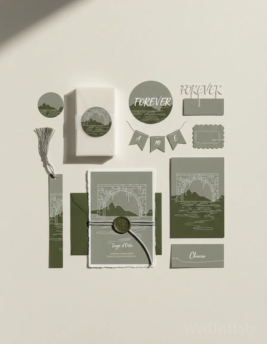 Monolinea — Lago d'Orta wedding kit
