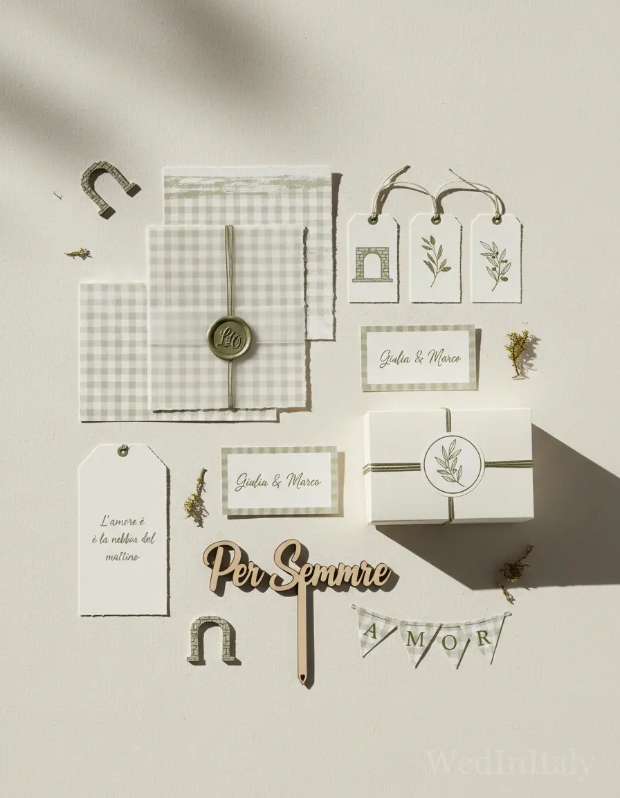 Quadretti — Lago d'Orta wedding kit