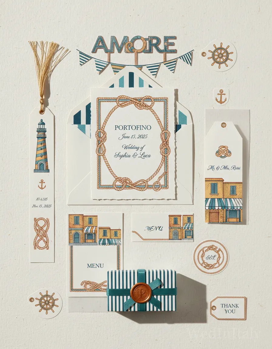 Incisione — Portofino wedding kit
