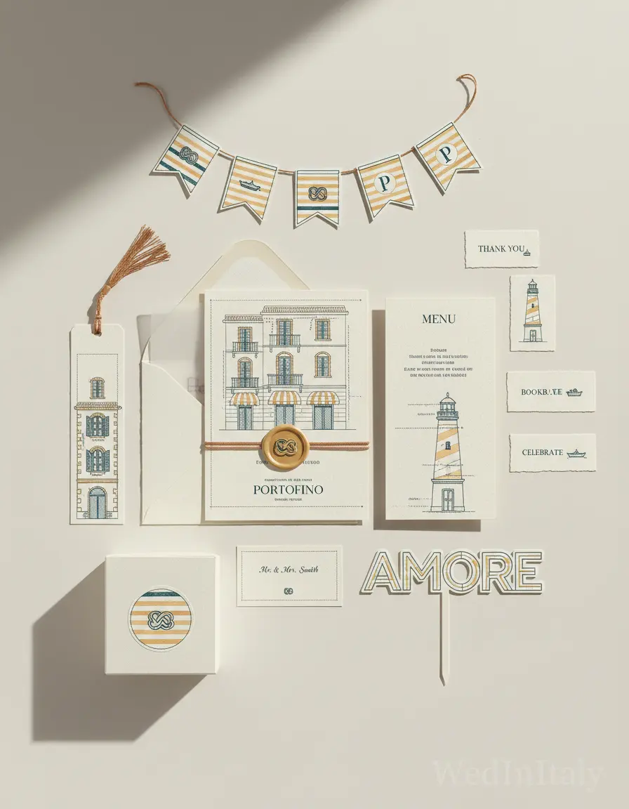 Prospetto architettonico — Portofino wedding kit