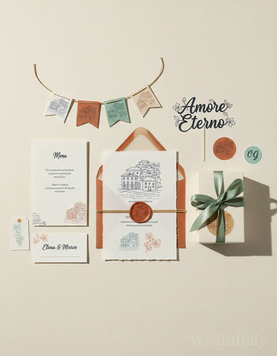Botanico a linea — Cinque Terre wedding kit