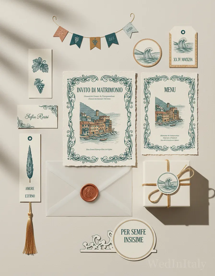 Incisione — Cinque Terre wedding kit