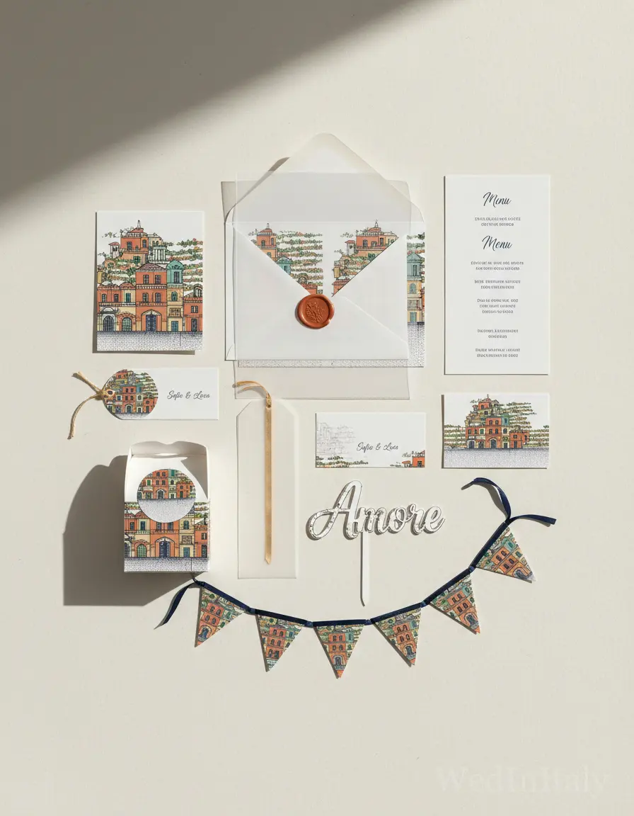 Prospetto architettonico — Cinque Terre wedding kit