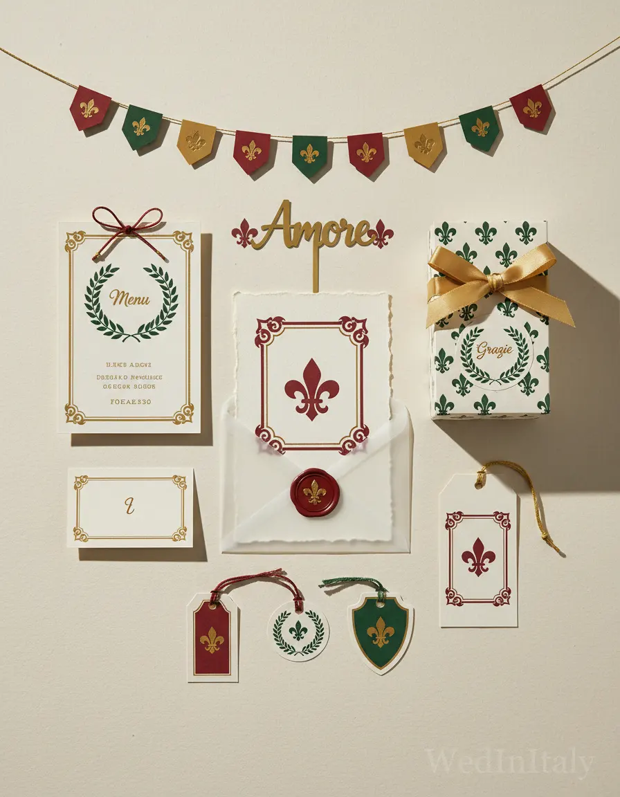 Silhouette ritagliata — Firenze wedding kit