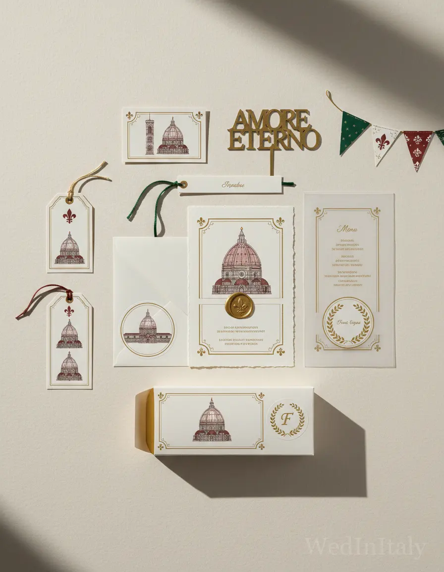 Prospetto architettonico — Firenze wedding kit