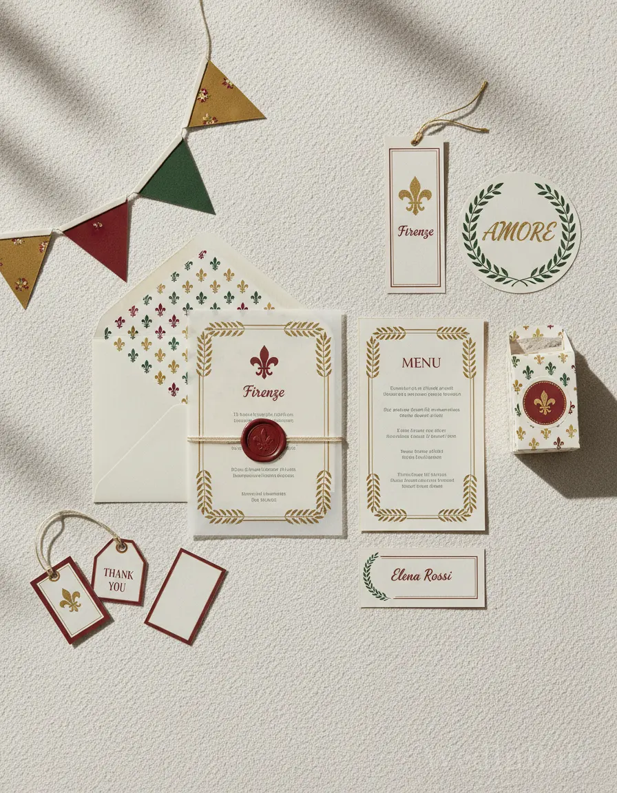 Spina di pesce — Firenze wedding kit