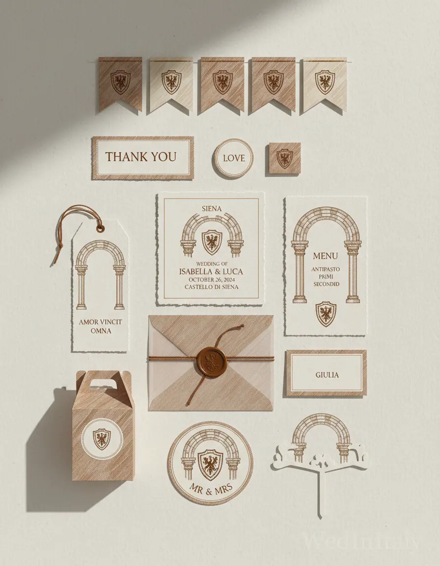 Incisione — Siena wedding kit
