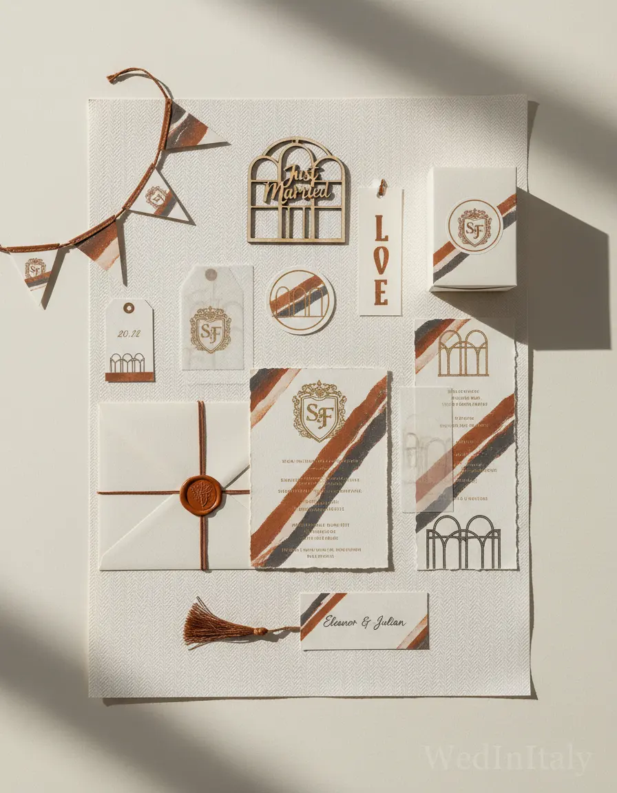 Spina di pesce — Siena wedding kit