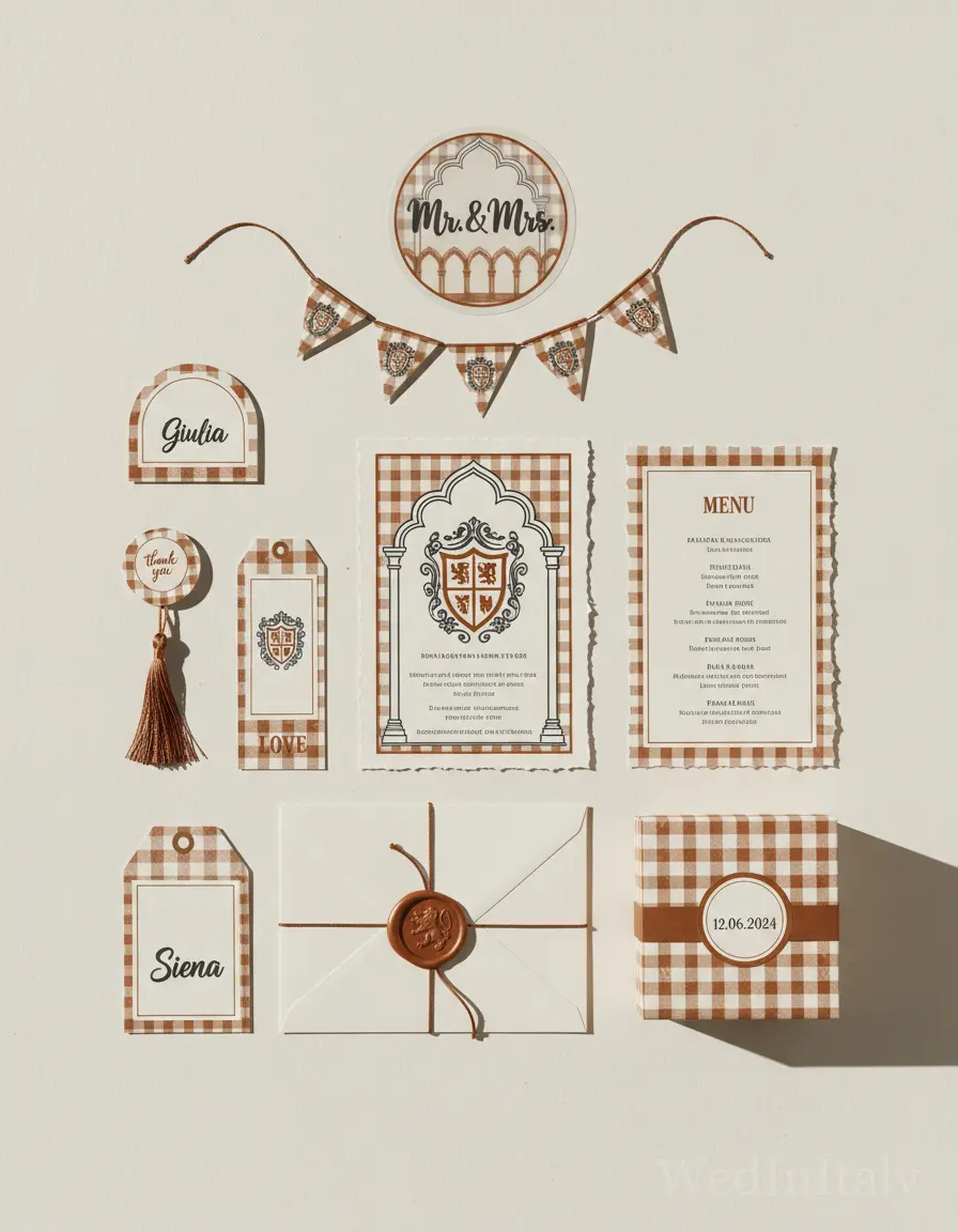 Quadretti — Siena wedding kit