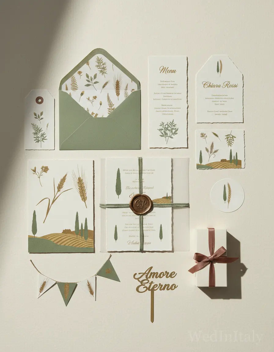 Erbario — Val d'Orcia wedding kit