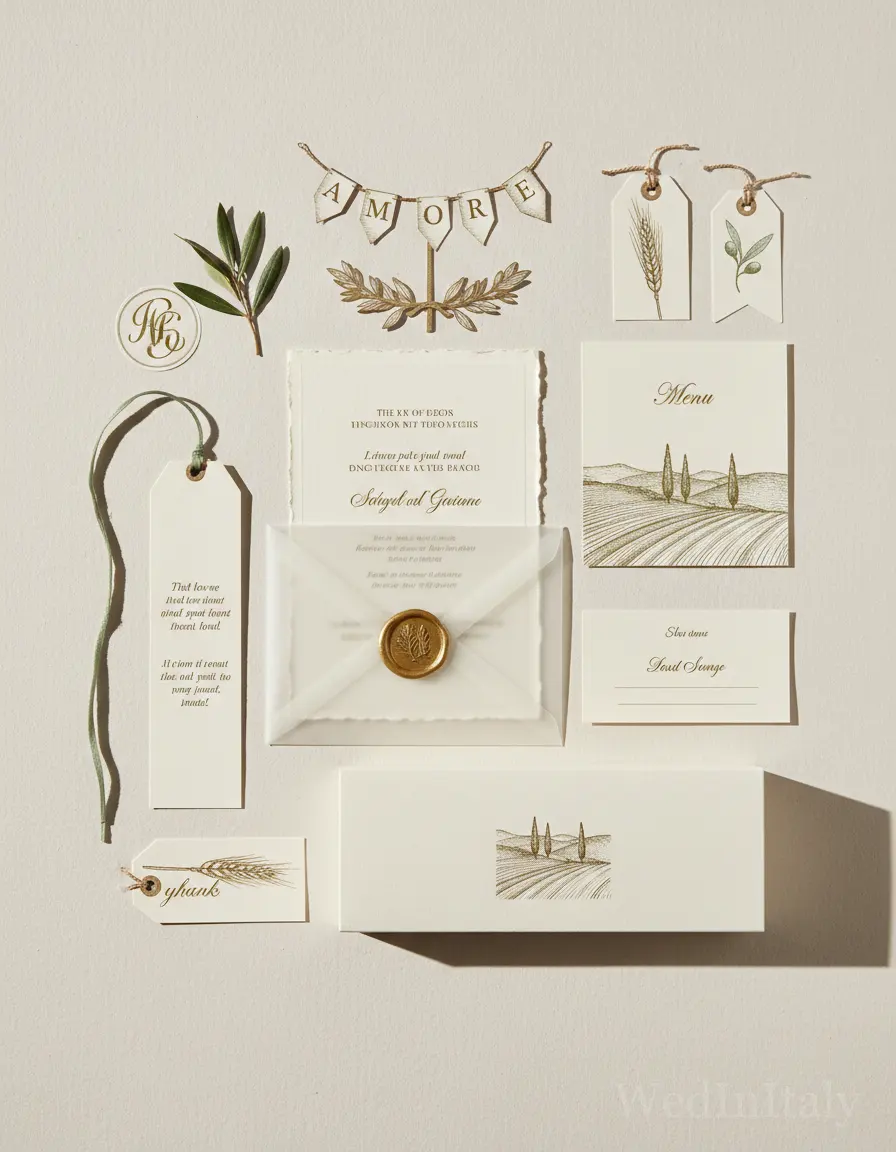 Incisione — Val d'Orcia wedding kit