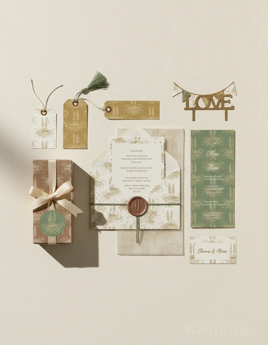 Damascato — Val d'Orcia wedding kit