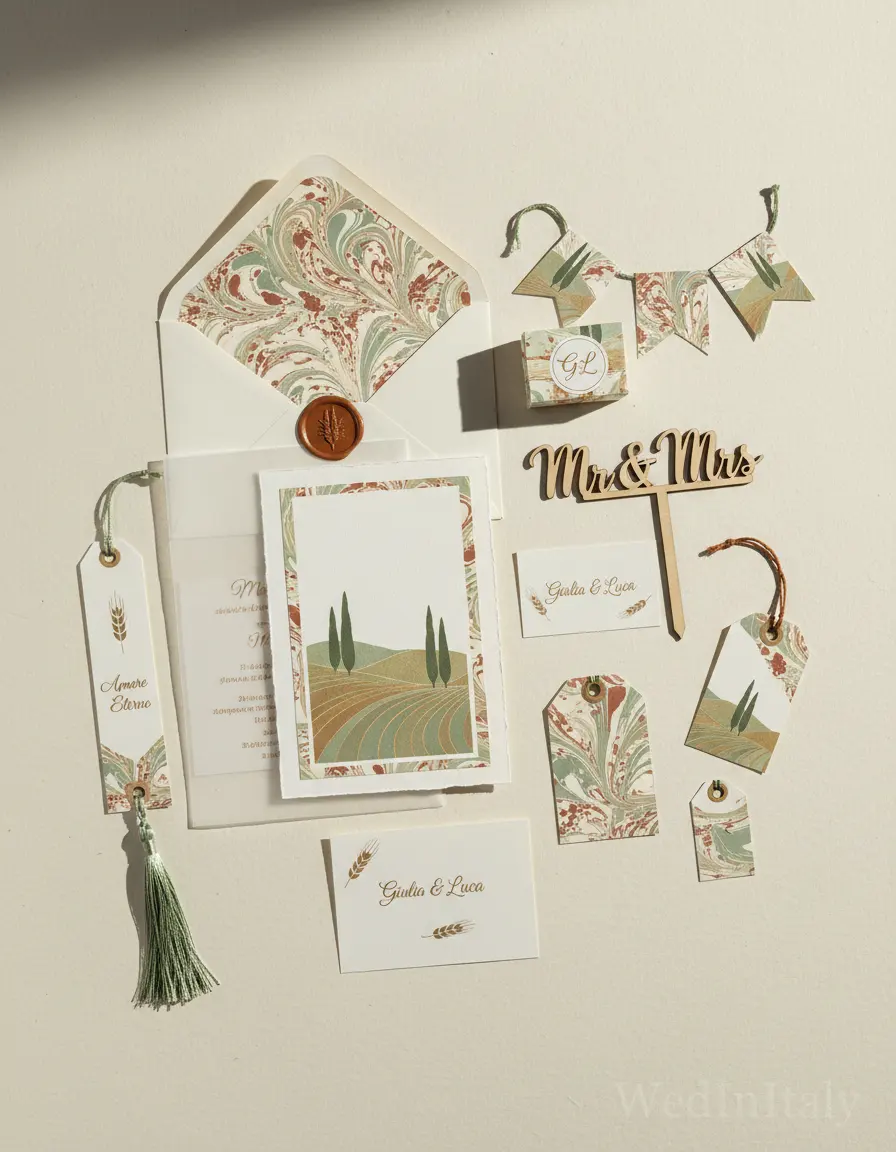 Marmorizzato — Val d'Orcia wedding kit