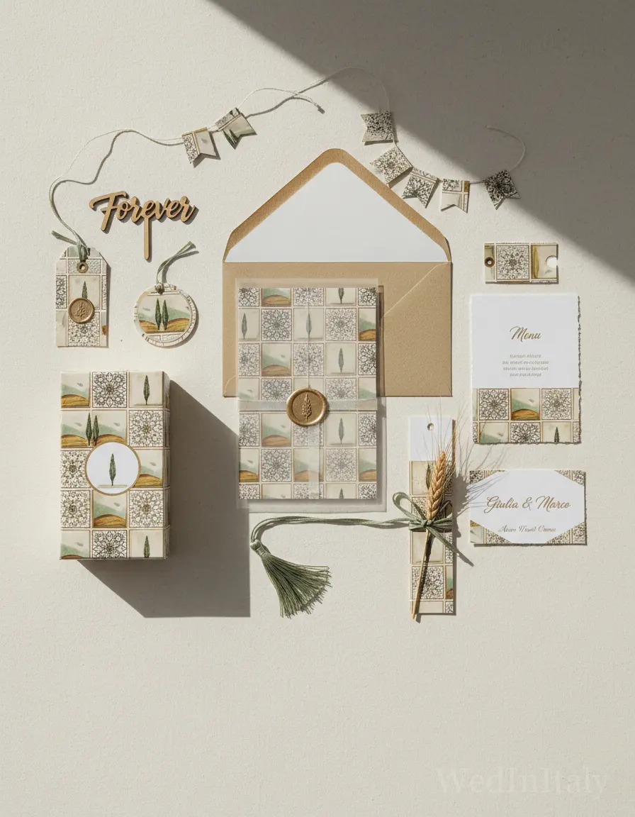 Piastrella — Val d'Orcia wedding kit
