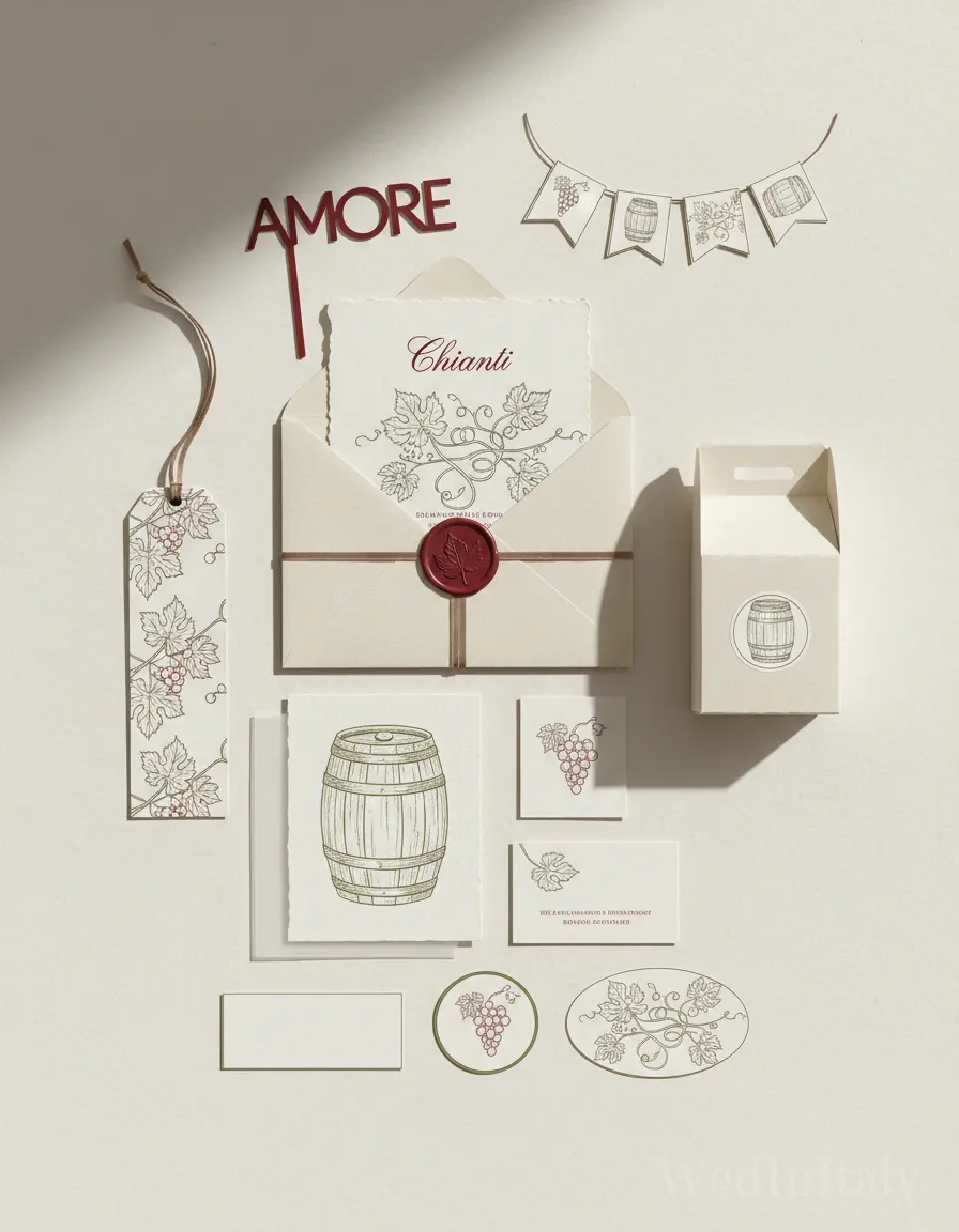 Botanico a linea — Chianti wedding kit