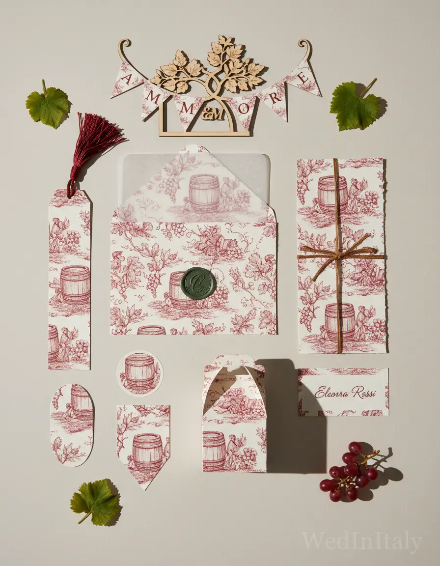Toile de jouy — Chianti wedding kit