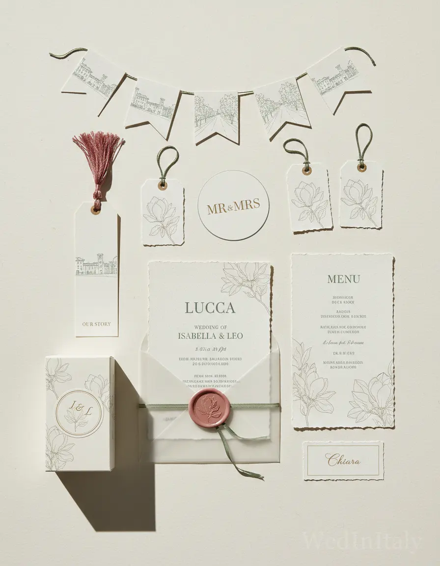 Botanico a linea — Lucca wedding kit