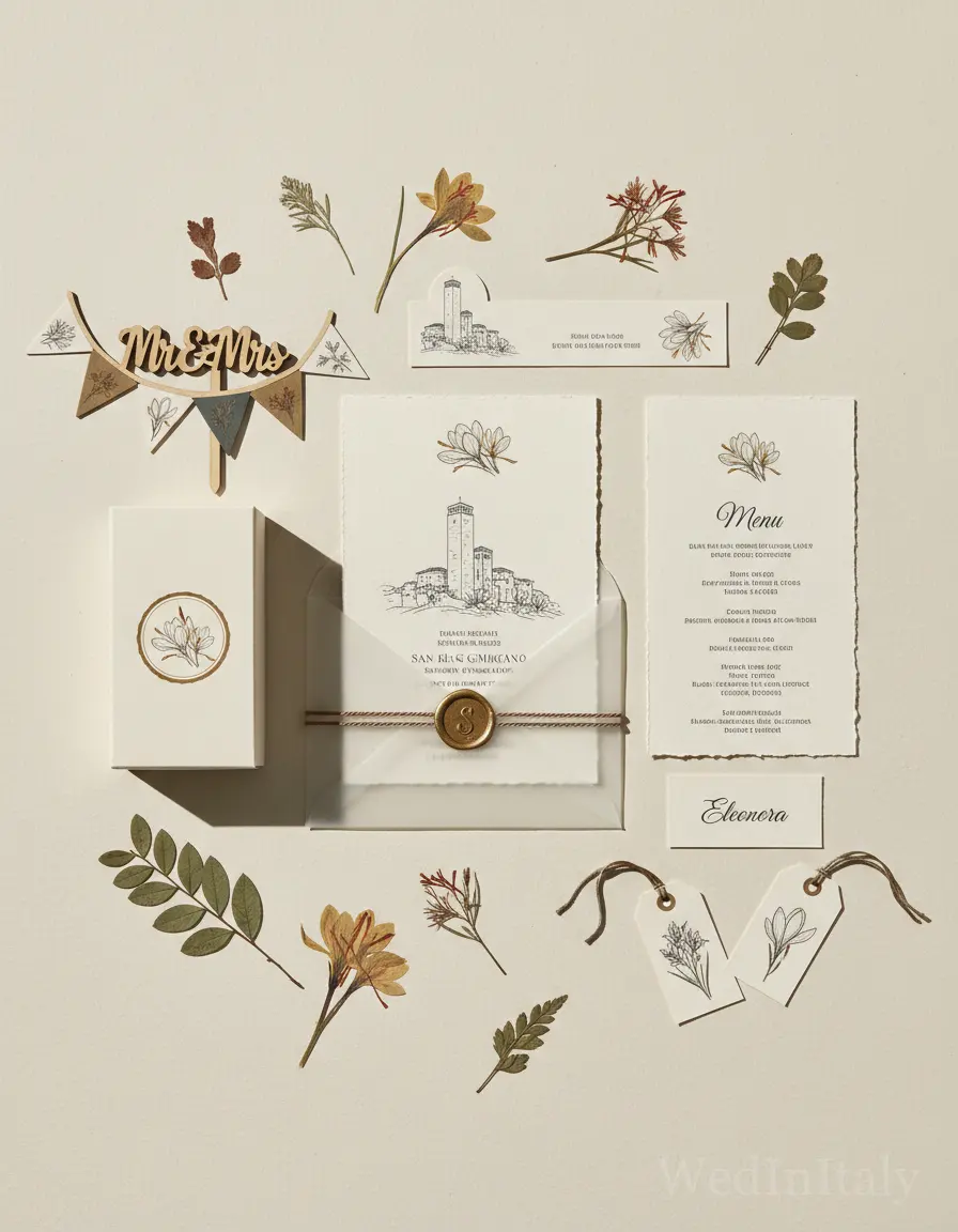 Erbario — San Gimignano wedding kit