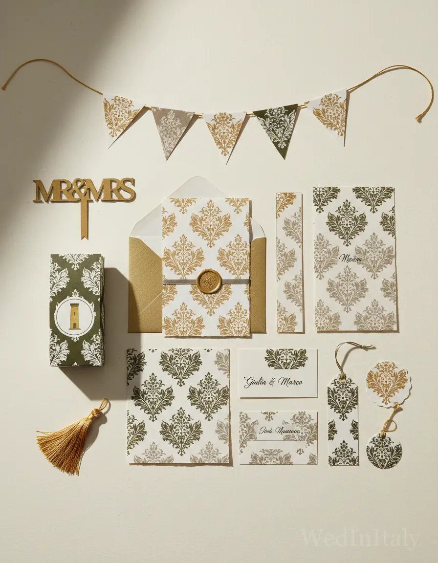 Damascato — San Gimignano wedding kit