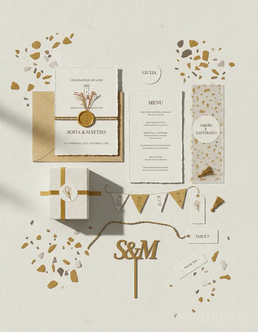 Terrazzo — San Gimignano wedding kit
