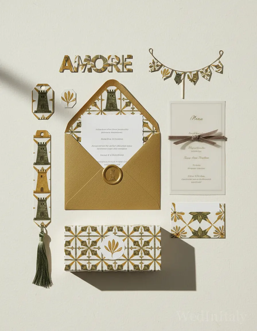 Piastrella — San Gimignano wedding kit