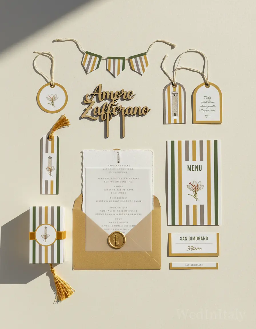 Righe — San Gimignano wedding kit