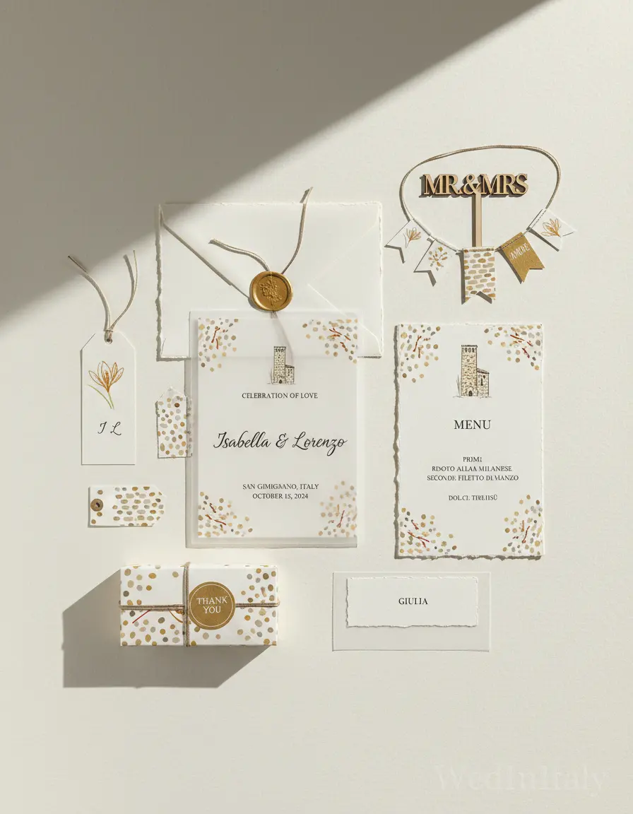 Pois dipinti — San Gimignano wedding kit