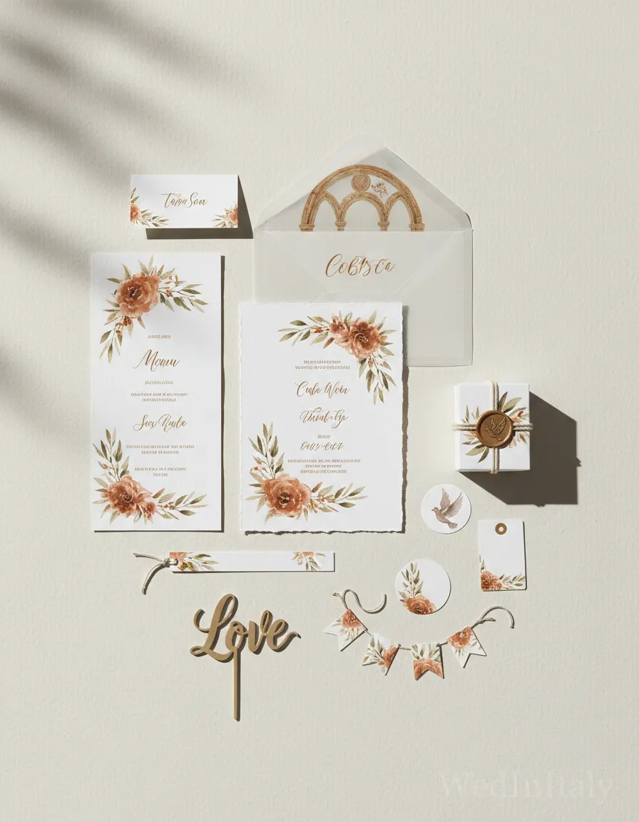 Assisi — illustrated wedding kit