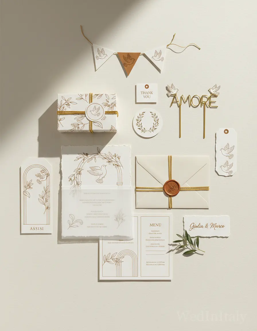 Botanico a linea — Assisi wedding kit