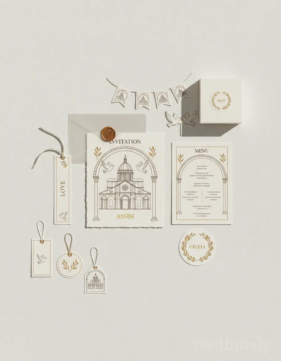 Prospetto architettonico — Assisi wedding kit