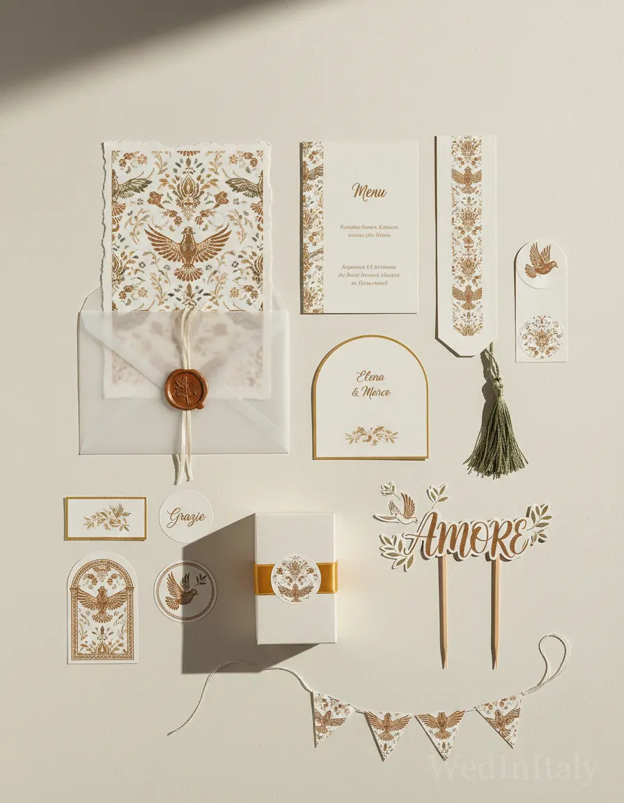 Damascato — Assisi wedding kit