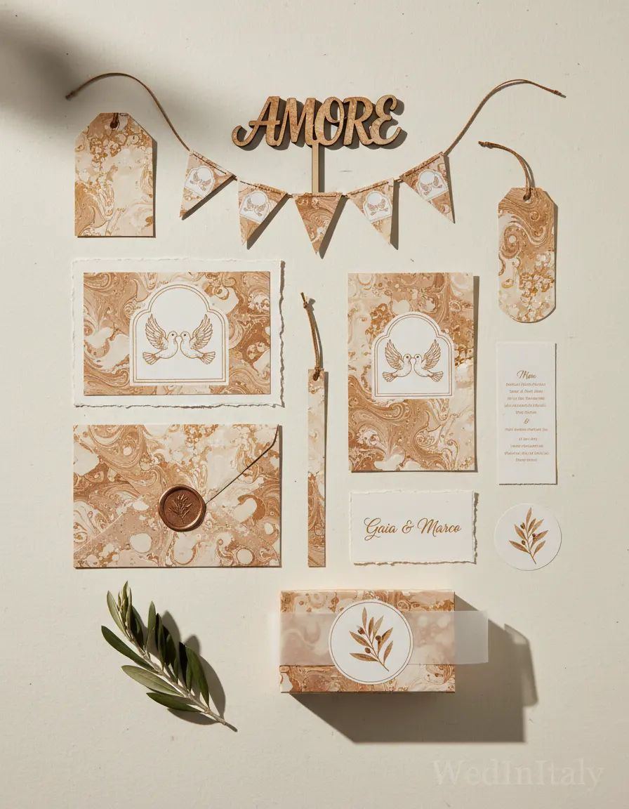 Marmorizzato — Assisi wedding kit