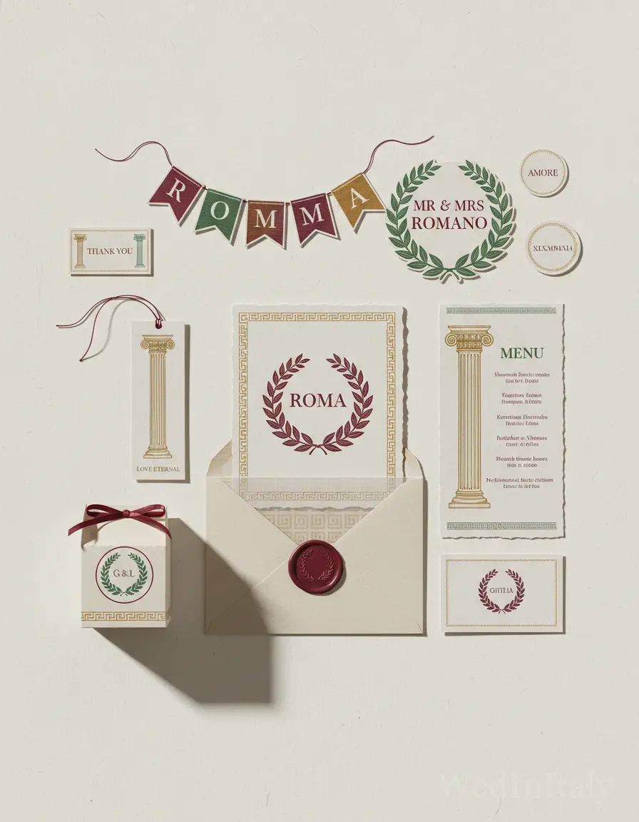 Incisione — Roma wedding kit