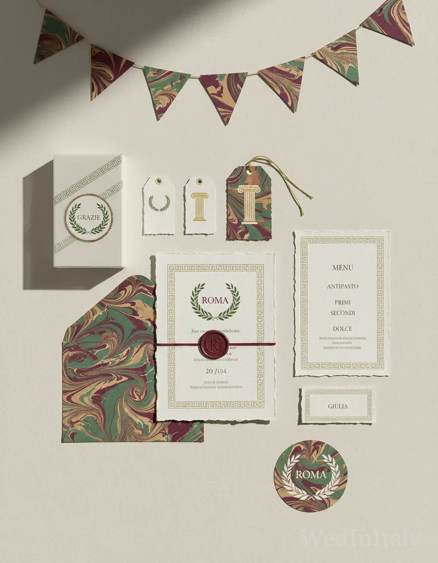 Marmorizzato — Roma wedding kit