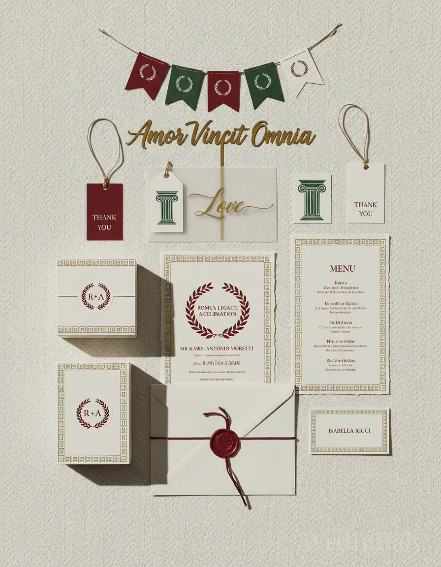 Spina di pesce — Roma wedding kit