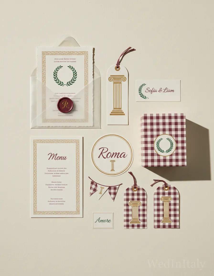 Quadretti — Roma wedding kit