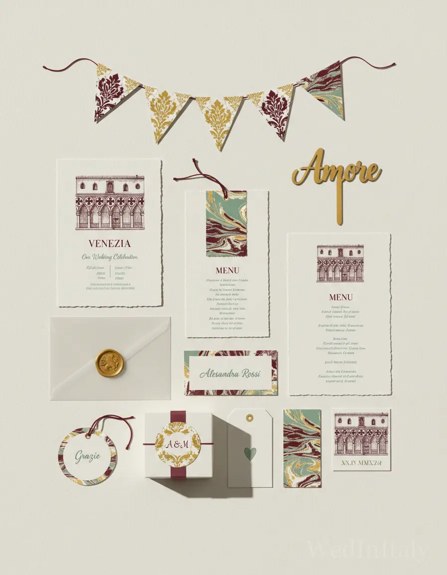 Venezia — illustrated wedding kit