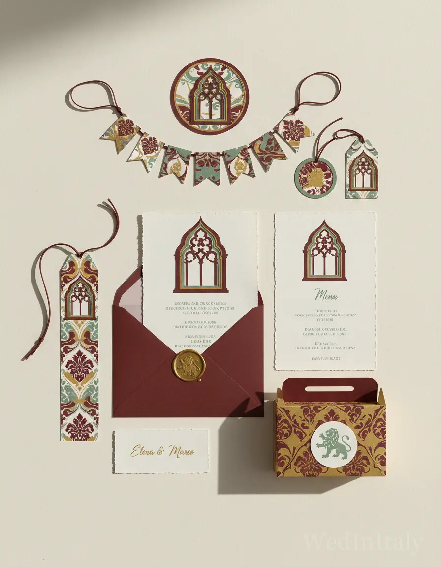 Silhouette ritagliata — Venezia wedding kit