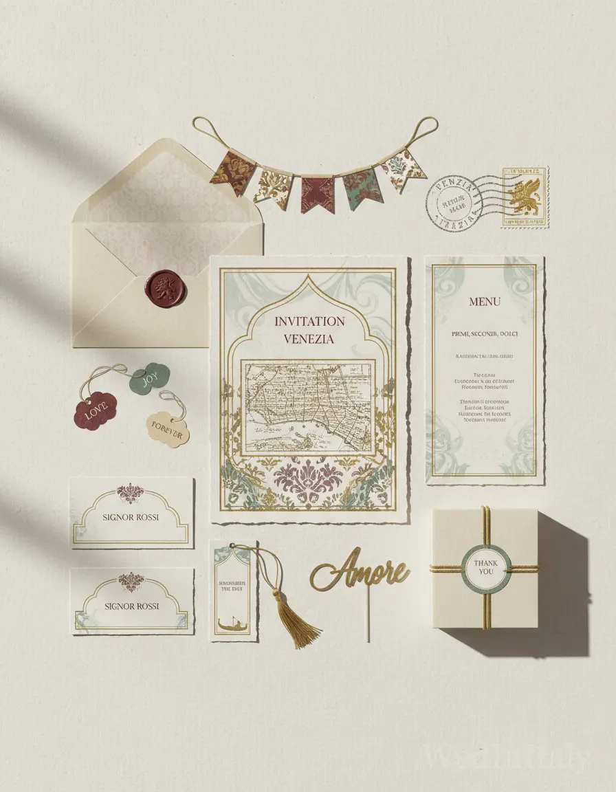 Cartolina vintage — Venezia wedding kit