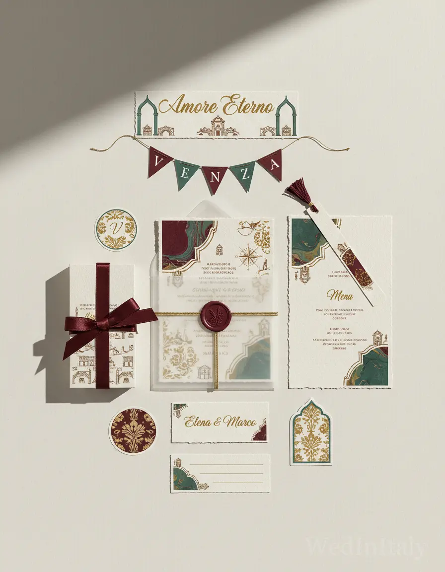 Mappa illustrata — Venezia wedding kit