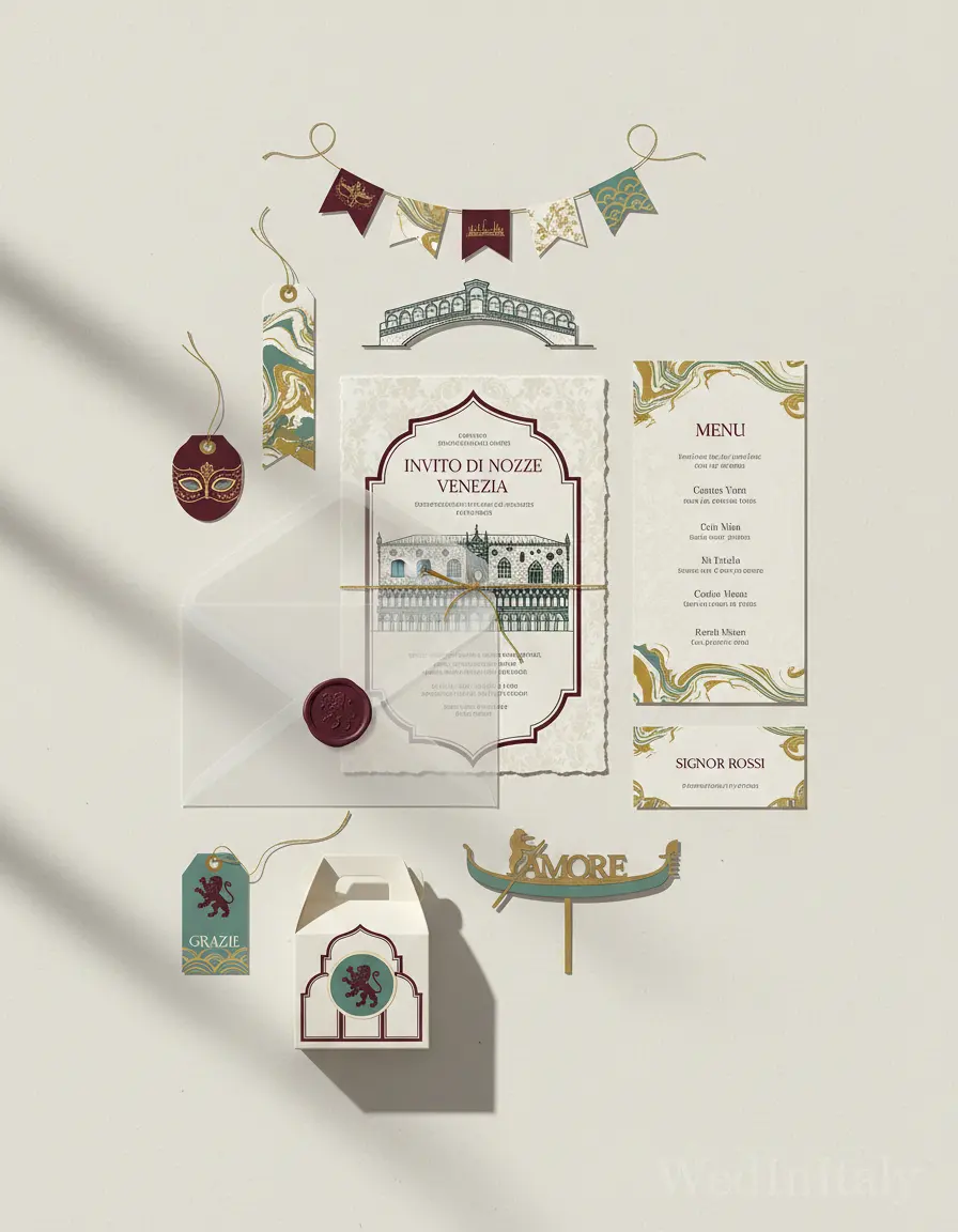 Prospetto architettonico — Venezia wedding kit