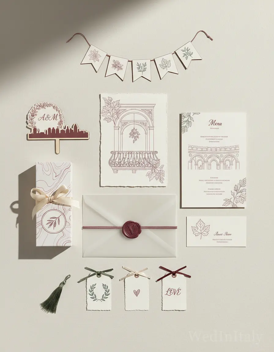 Botanico a linea — Verona wedding kit