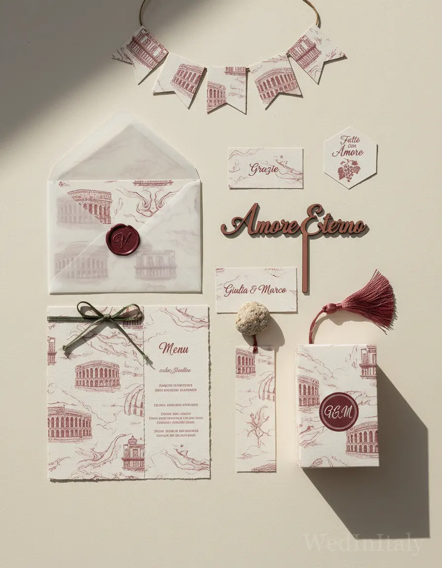 Toile de jouy — Verona wedding kit